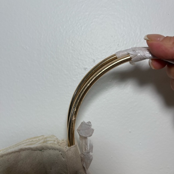 Anthropologie Beaded Raffia Satchel - Picture 6 of 7